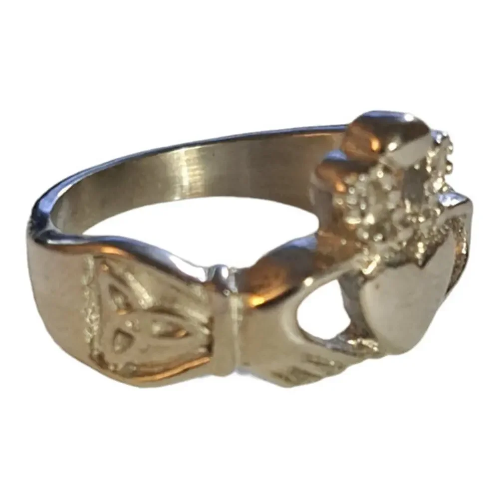 Stainless steel Claddagh‎ ring size 11